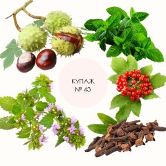 Купаж №43 CO2 экстракт лимфодренажный, против отёков (водорастворимый) 